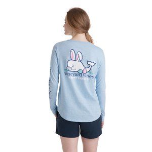 Vineyard Vines Women''s Long-Sleeve Slub Easter Whale Tee